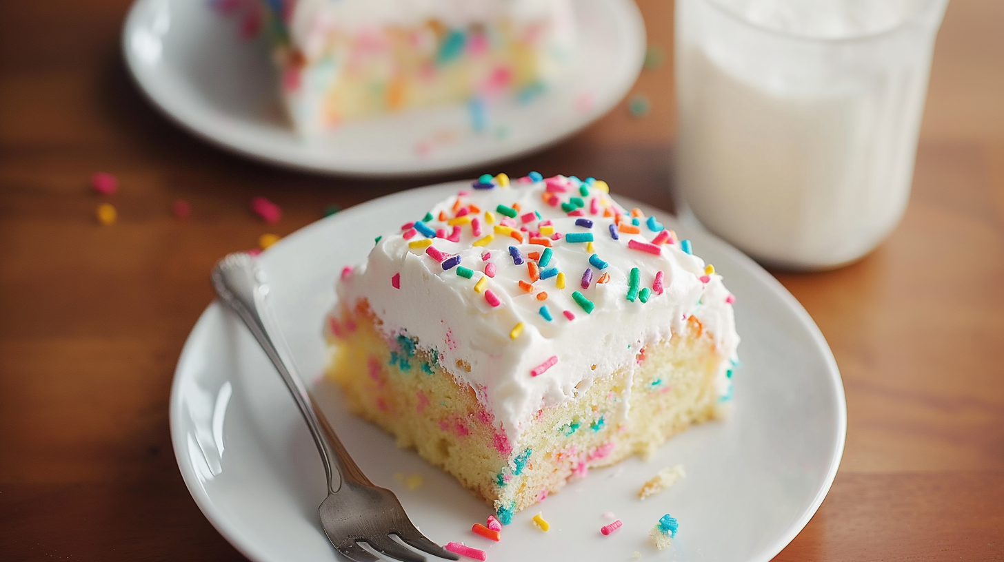 Funfetti Poke Cake