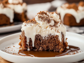 Gingerbread Poke Cake